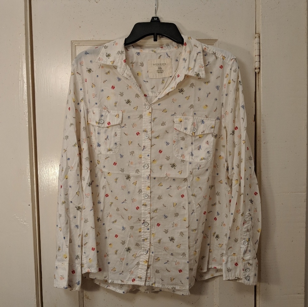 Sonoma insect pattern shirt